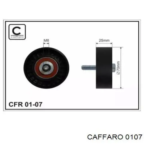Rolo de reguladora de tensão da correia de transmissão Caffaro 0107 preço, a partir de 19,63 USD