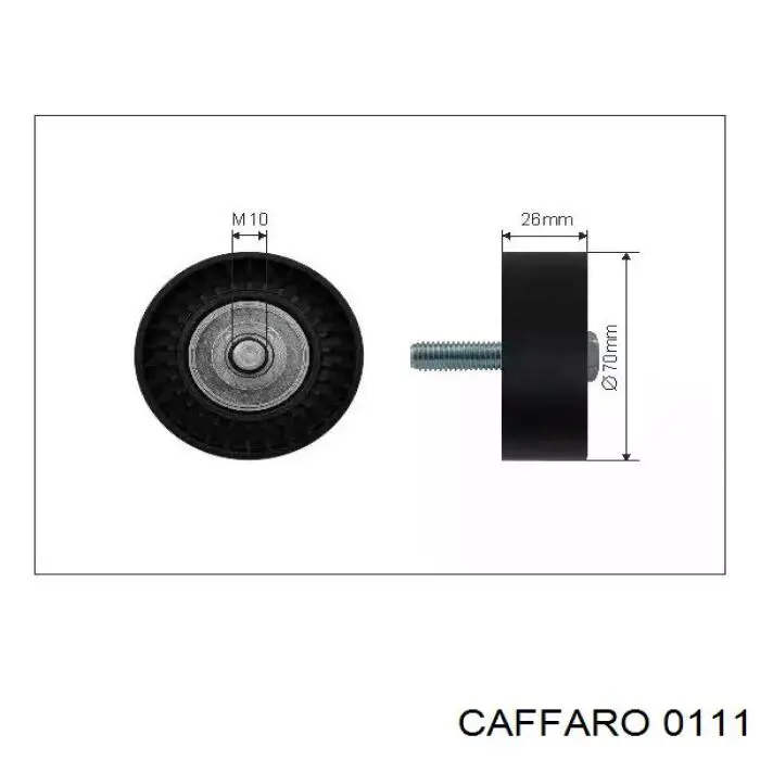 Rolo parasita da correia de transmissão Caffaro 0111 preço, a partir de 17,25 USD