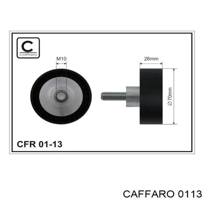 Rolo parasita da correia de transmissão Caffaro 0113 preço, a partir de 18,39 USD