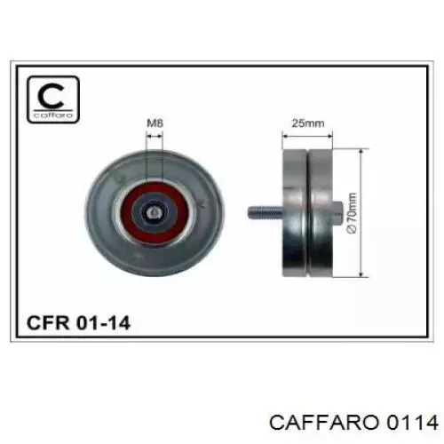 Compre 0114 Caffaro Rolo de reguladora de tensão da correia de transmissão
