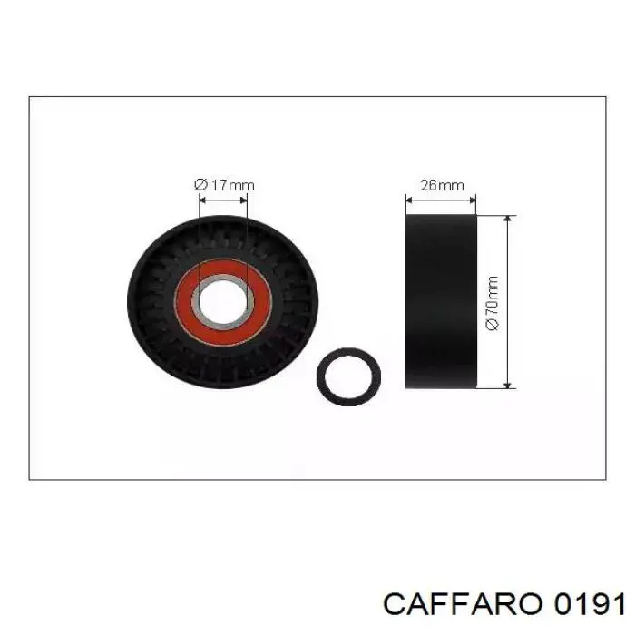 Rolo de reguladora de tensão da correia de transmissão Caffaro 0191 preço, a partir de 17,74 USD