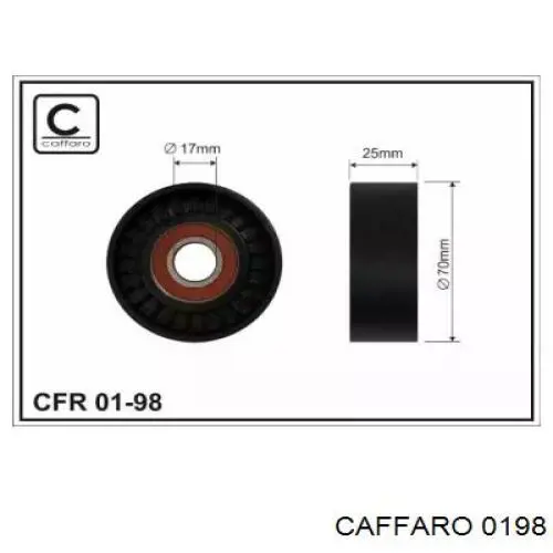 Rolo de reguladora de tensão da correia de transmissão Caffaro 0198 preço, a partir de 21,47 USD