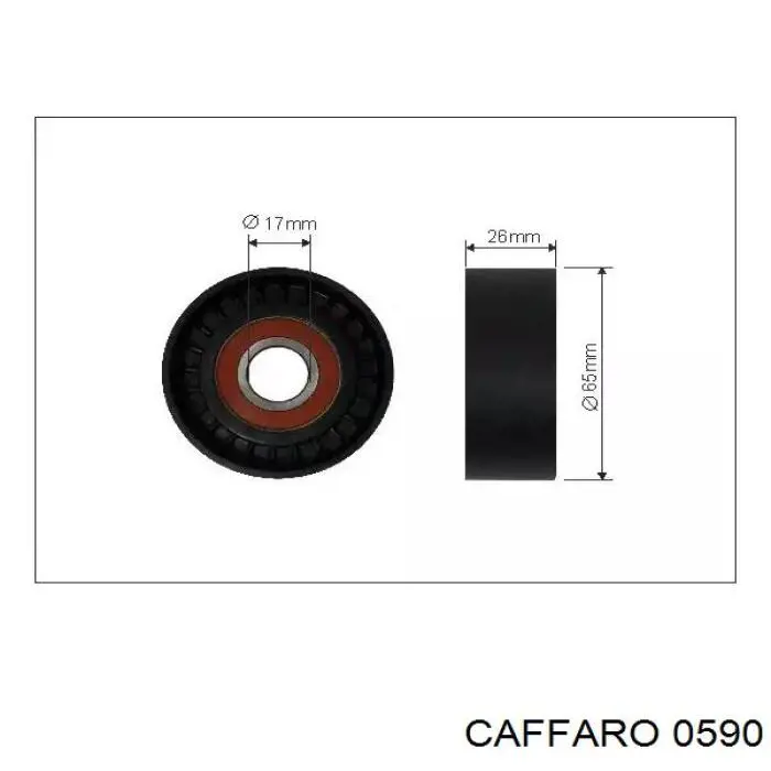 Rolo de reguladora de tensão da correia de transmissão Caffaro 0590 preço, a partir de 17,75 USD