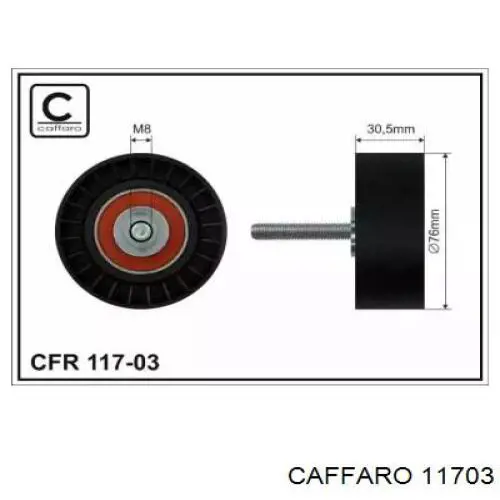 Rolo parasita da correia de transmissão Caffaro 11703 preço, a partir de 22,54 USD