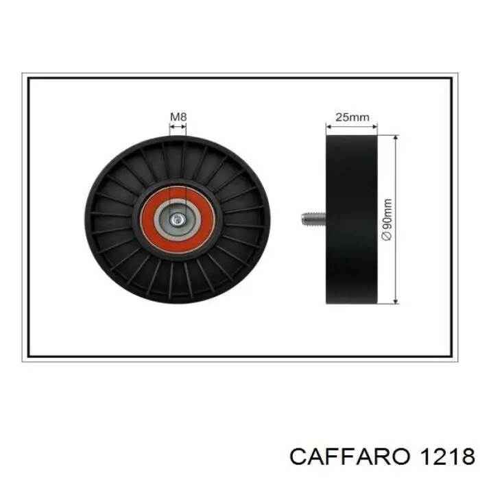 1218 Caffaro Rolo parasita da correia de transmissão