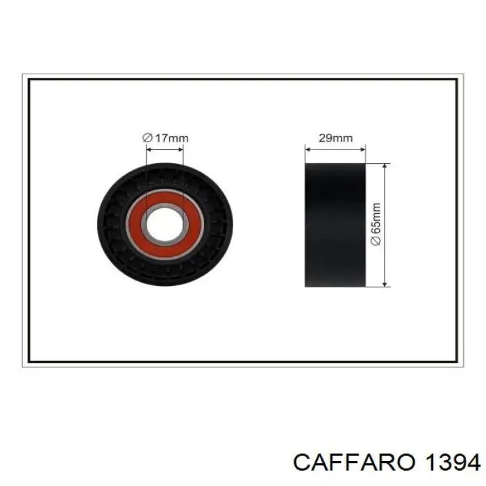 Rolo de reguladora de tensão da correia de transmissão Caffaro 1394 preço, a partir de 17,18 USD