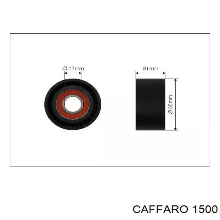 Rolo parasita da correia de transmissão Caffaro 1500 preço, a partir de 15,29 USD