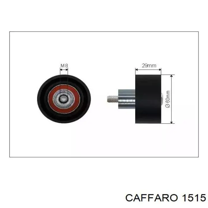 Rolo parasita da correia do mecanismo de distribuição de gás Caffaro 1515 preço, a partir de 17,56 USD