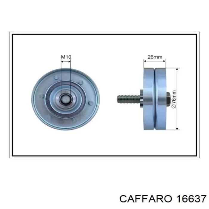 Rolo de reguladora de tensão da correia de transmissão Caffaro 16637 preço, a partir de 27,33 USD