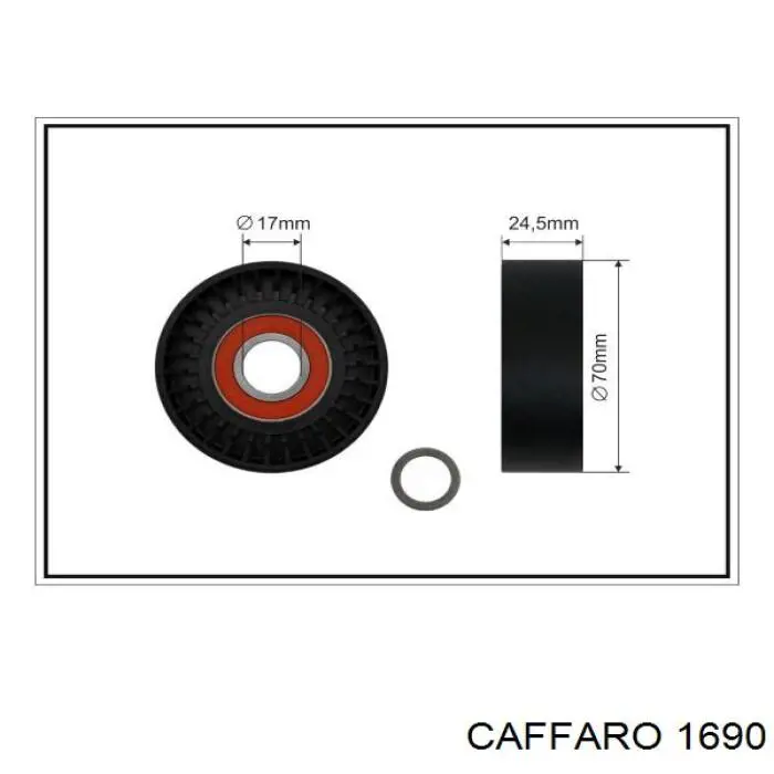 Rolo de reguladora de tensão da correia de transmissão Caffaro 1690 preço, a partir de 18,23 USD