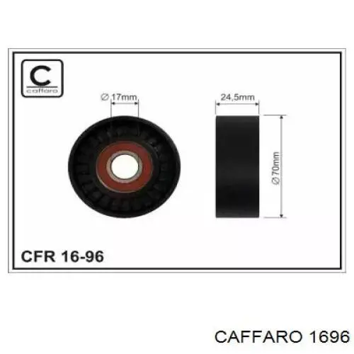 Rolo de reguladora de tensão da correia de transmissão Caffaro 1696 preço, a partir de 16,72 USD