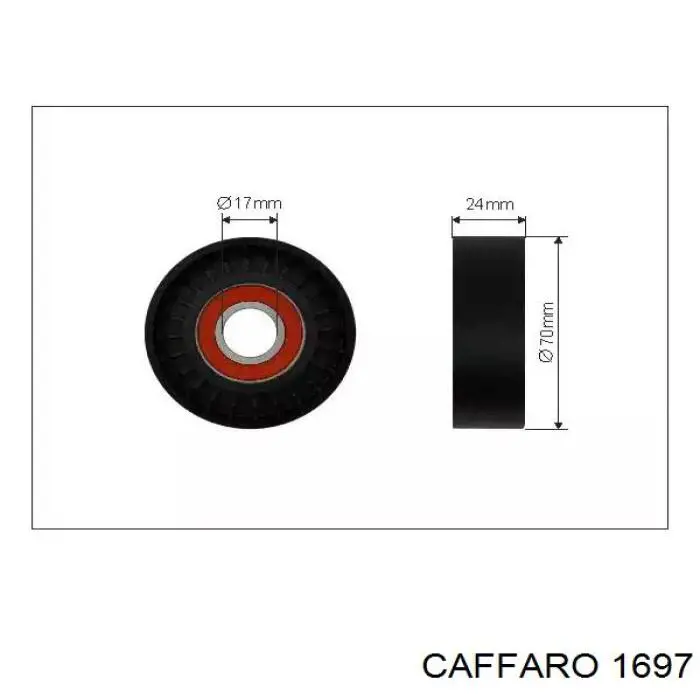 Rolo de reguladora de tensão da correia de transmissão Caffaro 1697 preço, a partir de 15,17 USD