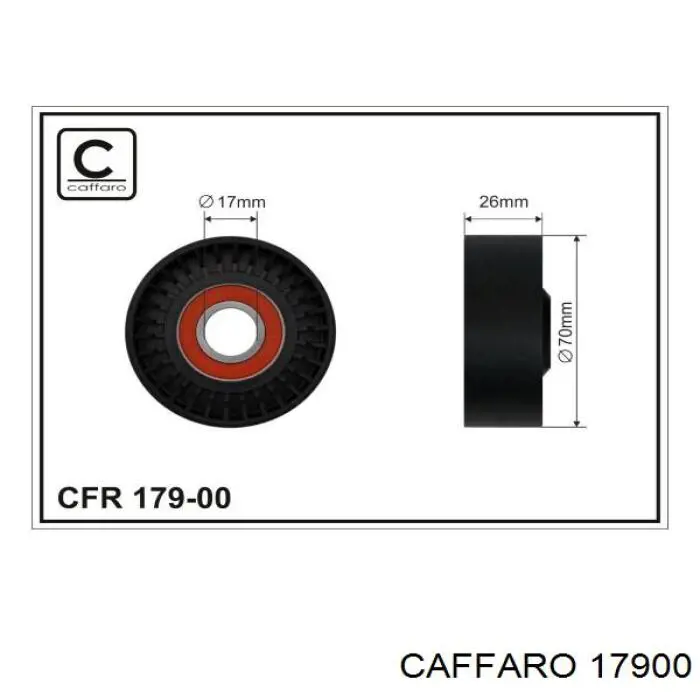 Rolo de reguladora de tensão da correia de transmissão Caffaro 17900 preço, a partir de 18,94 USD