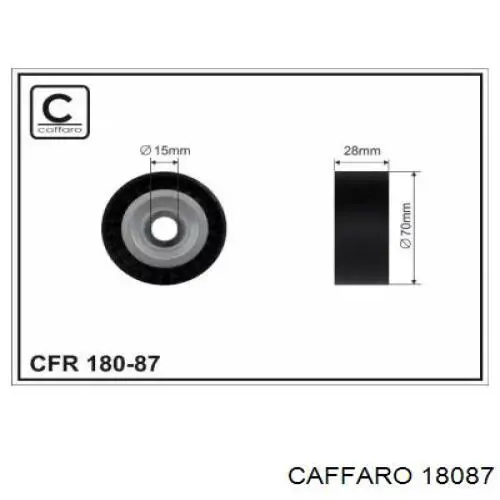 Rolo de reguladora de tensão da correia de transmissão Caffaro 18087 preço, a partir de 18,91 USD