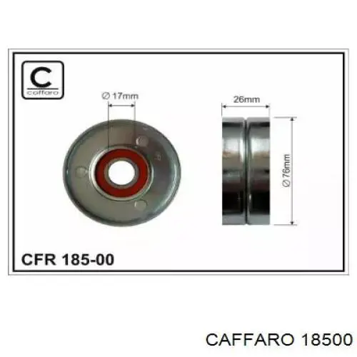Rolo de reguladora de tensão da correia de transmissão Caffaro 18500 preço, a partir de 17,62 USD