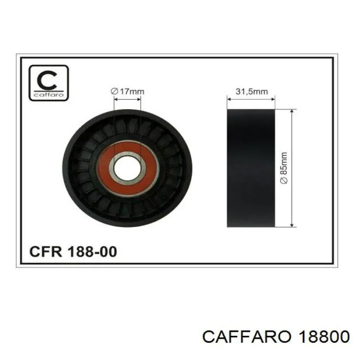 Rolo de reguladora de tensão da correia de transmissão Caffaro 18800 preço, a partir de 15,26 USD