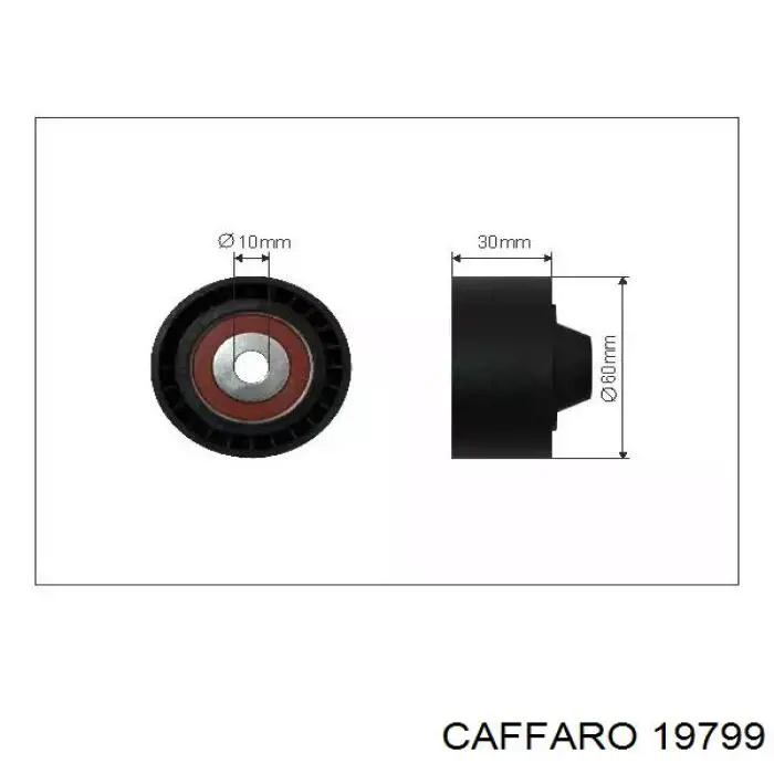 Rolo parasita da correia de transmissão Caffaro 19799 preço, a partir de 25,18 USD