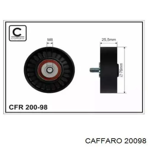 Rolo de reguladora de tensão da correia de transmissão Caffaro 20098 preço, a partir de 31,21 USD