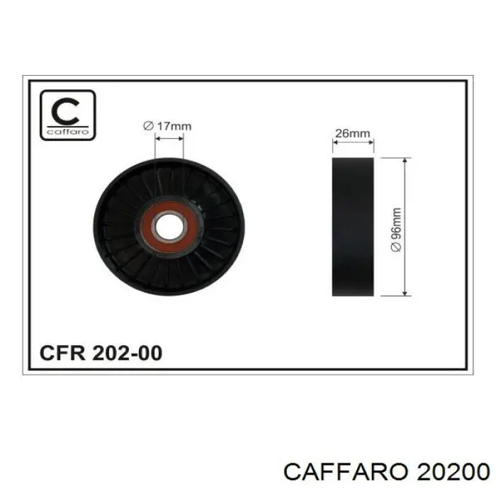 Rolo de reguladora de tensão da correia de transmissão Caffaro 20200 preço, a partir de 13,25 USD