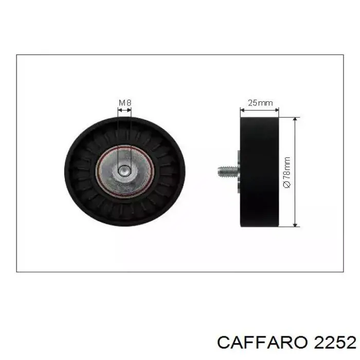 Rolo de reguladora de tensão da correia de transmissão Caffaro 2252 preço, a partir de 27,63 USD