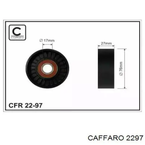 Compre 2297 Caffaro Rolo de reguladora de tensão da correia de transmissão