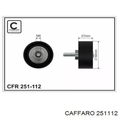 Rolo parasita da correia de transmissão Caffaro 251112 preço, a partir de 16,23 USD