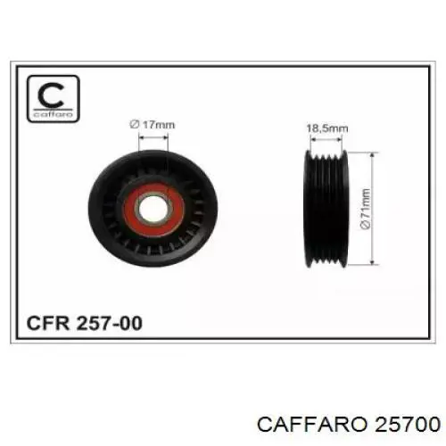 Rolo de reguladora de tensão da correia de transmissão Caffaro 25700 preço, a partir de 28,30 USD
