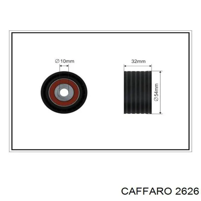 Rolo parasita da correia do mecanismo de distribuição de gás Caffaro 2626 preço, a partir de 23,79 USD