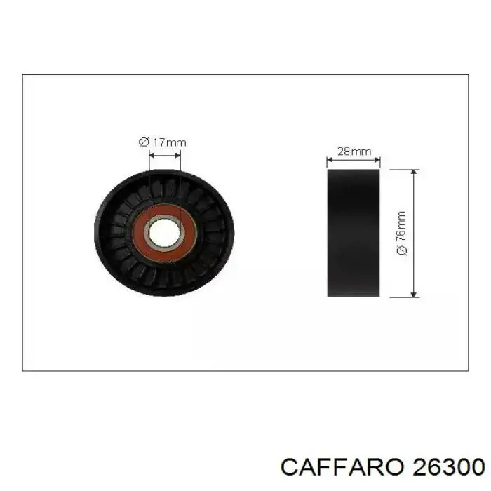Rolo de reguladora de tensão da correia de transmissão Caffaro 26300 preço, a partir de 13,62 USD