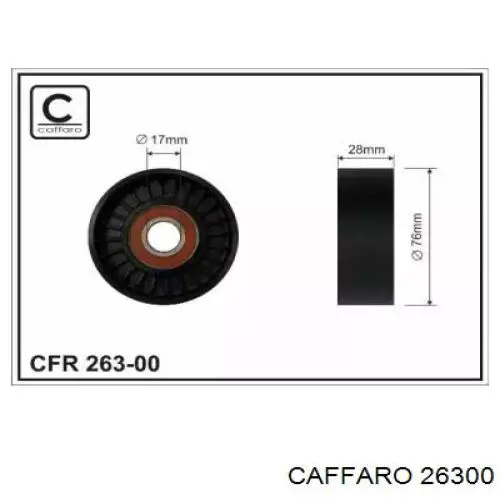 Compre 26300 Caffaro Rolo de reguladora de tensão da correia de transmissão