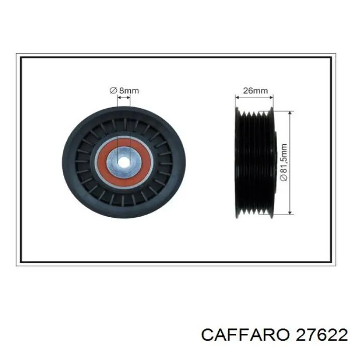Rolo de reguladora de tensão da correia de transmissão Caffaro 27622 preço, a partir de 23,04 USD