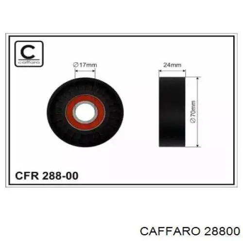 Compre 28800 Caffaro Rolo de reguladora de tensão da correia de transmissão