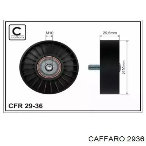 Rolo parasita da correia de transmissão Caffaro 2936 preço, a partir de 19,42 USD
