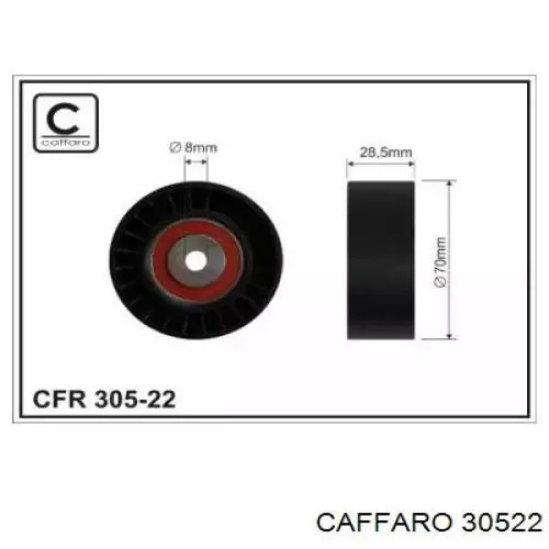 Rolo parasita da correia de transmissão Caffaro 30522 preço, a partir de 35,23 USD