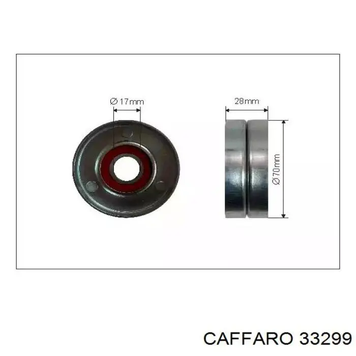 Rolo de reguladora de tensão da correia de transmissão Caffaro 33299 preço, a partir de 17,78 USD