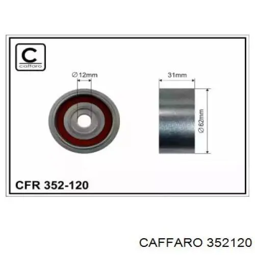 Rolo de reguladora de tensão da correia do mecanismo de distribuição de gás Caffaro 352120 preço, a partir de 32,88 USD
