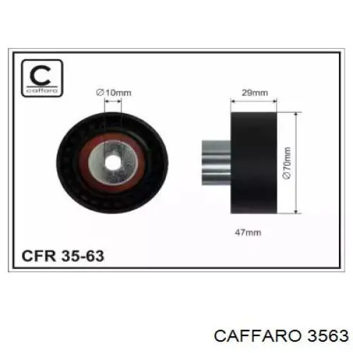 Rolo parasita da correia do mecanismo de distribuição de gás Caffaro 3563 preço, a partir de 24,27 USD