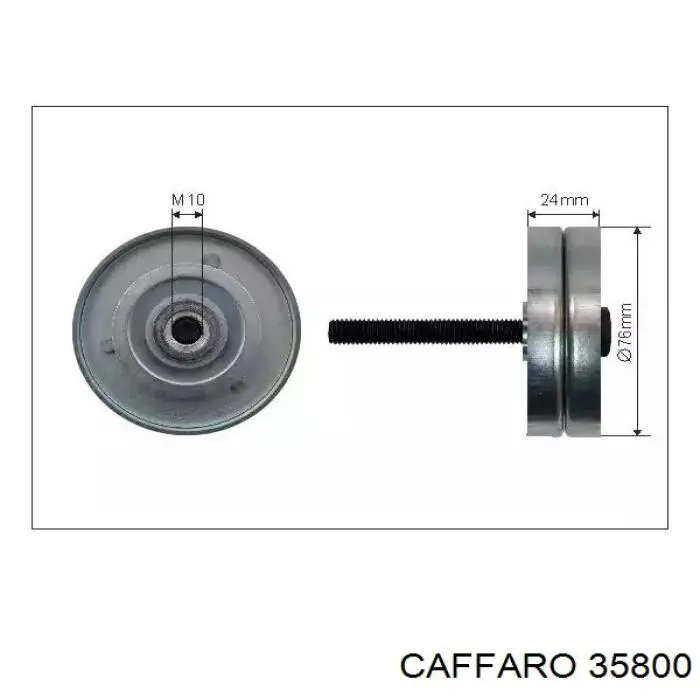 Rolo de reguladora de tensão da correia de transmissão 9157962 General Motors