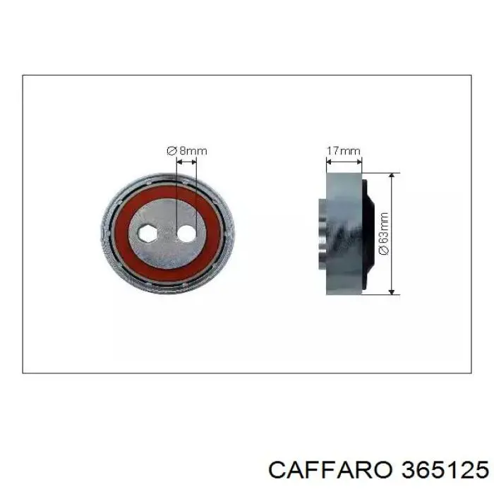 Rolo de reguladora de tensão da correia de transmissão Caffaro 365125 preço, a partir de 33,07 USD