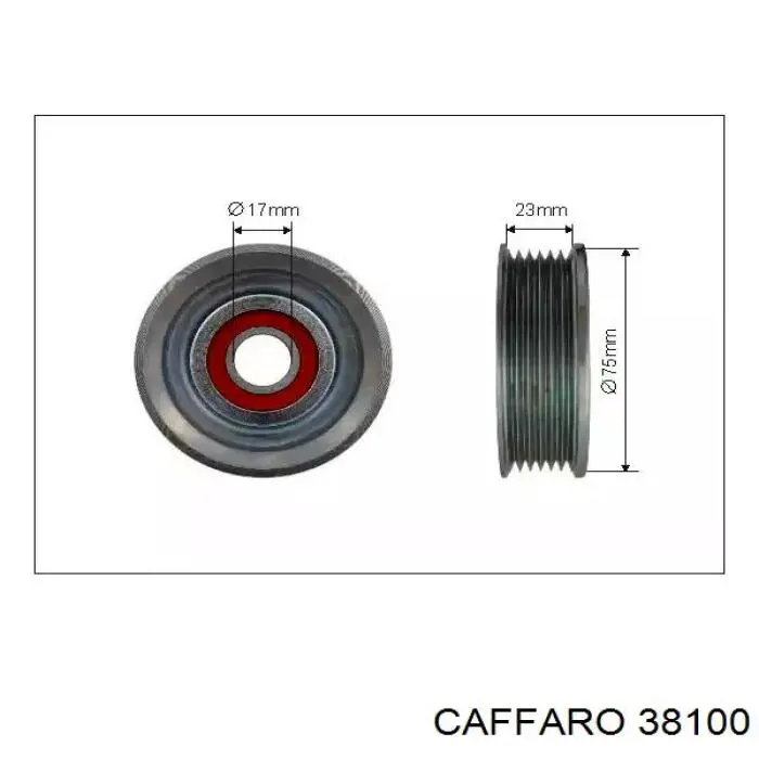 Rolo de reguladora de tensão da correia de transmissão Caffaro 38100 preço, a partir de 38,75 USD