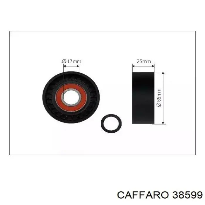 Rolo de reguladora de tensão da correia de transmissão Caffaro 38599 preço, a partir de 16,34 USD