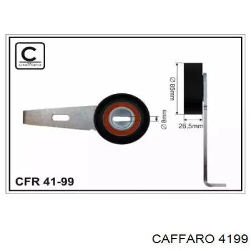 Rolo de reguladora de tensão da correia de transmissão Caffaro 4199 preço, a partir de 39,44 USD