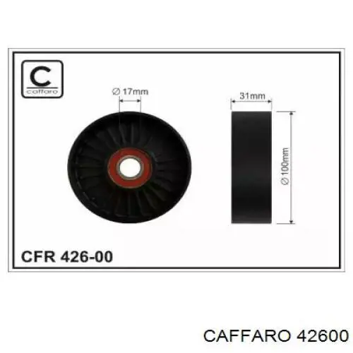 Rolo de reguladora de tensão da correia de transmissão Caffaro 42600 preço, a partir de 17,25 USD