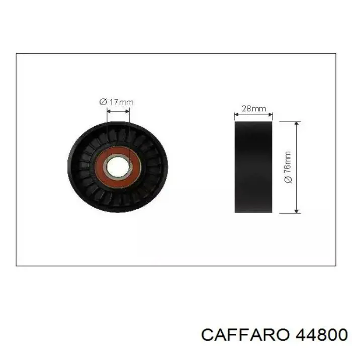 Rolo de reguladora de tensão da correia de transmissão Caffaro 44800 preço, a partir de 17,34 USD
