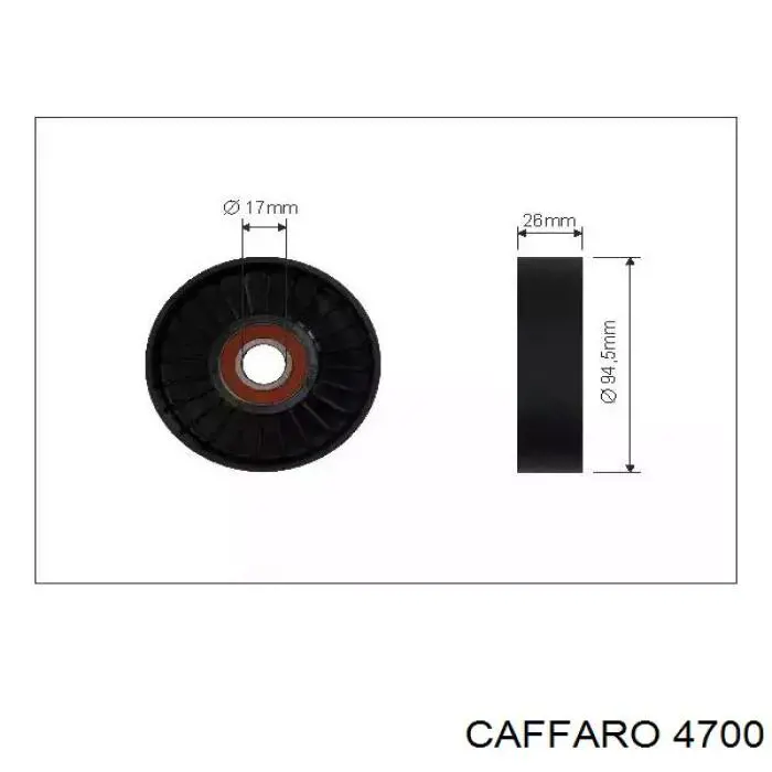 Rolo de reguladora de tensão da correia de transmissão Caffaro 4700 preço, a partir de 19,72 USD