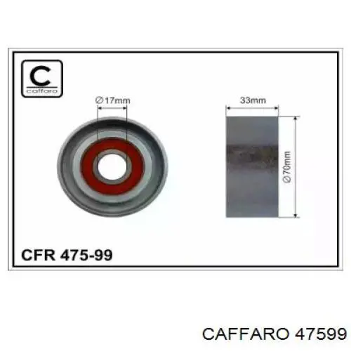 Rolo de reguladora de tensão da correia de transmissão Caffaro 47599 preço, a partir de 36,12 USD