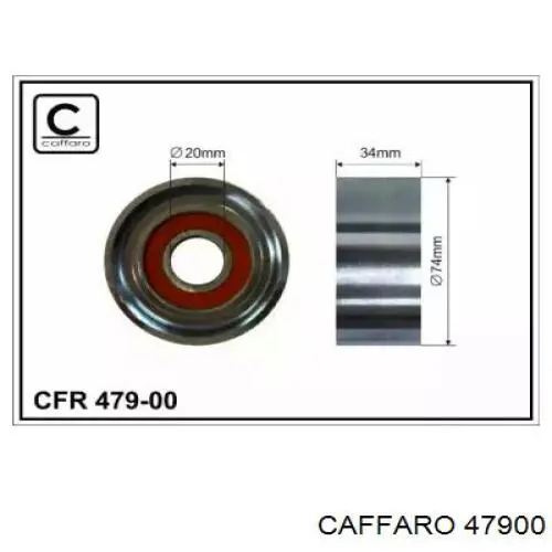 Rolo de reguladora de tensão da correia de transmissão Caffaro 47900 preço, a partir de 32,97 USD