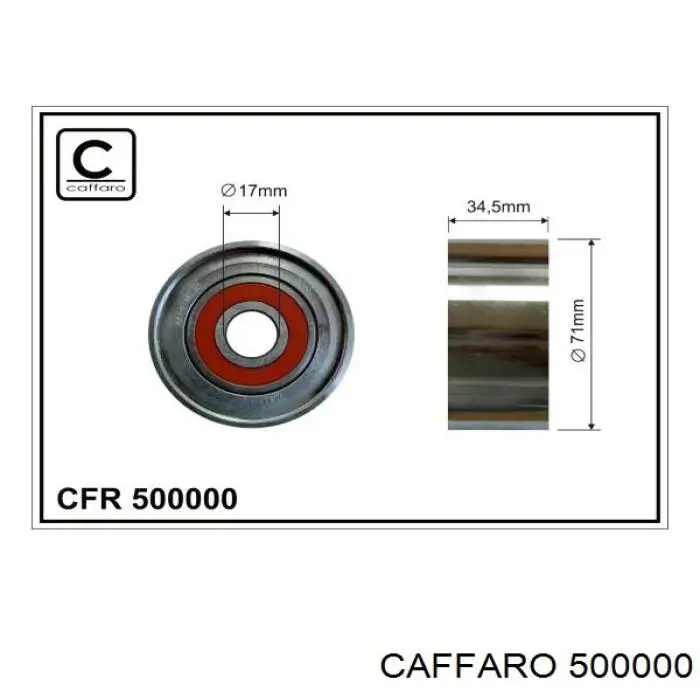 Rolo parasita da correia de transmissão Caffaro 500000 preço, a partir de 49,86 USD