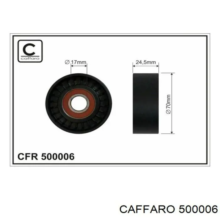 Rolo de reguladora de tensão da correia de transmissão Caffaro 500006 preço, a partir de 16,83 USD