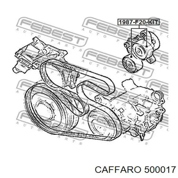 Compre 500017 Caffaro Rolo de reguladora de tensão da correia de transmissão
